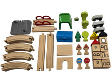New IKEA LILLABO 45-Piece Train Set with Track 203.300.66