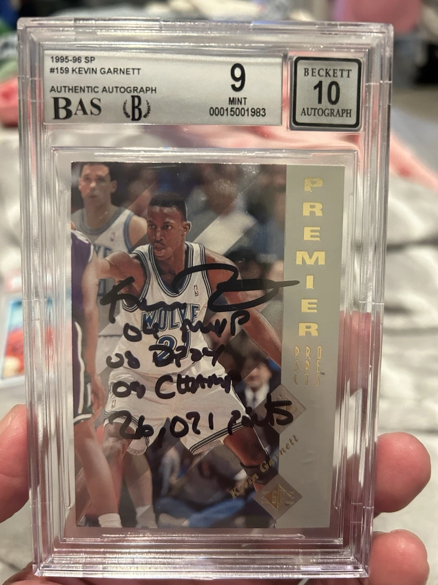 Upper Deck Kevin Garnett Basketball Autographed Sports Trading