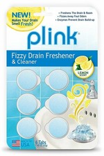 Plink Fizzy Drain Cleaner, Freshener, Deodorizer and Clog Preventer 6 Treatments