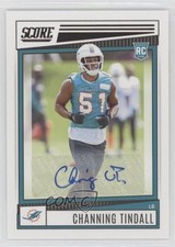 2022 Score Rookies Signatures Channing Tindall #355 Auto 13nz
