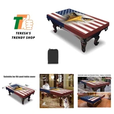 Pool Table Cover - 8ft Waterproof Polyester Taffeta with Classic Design