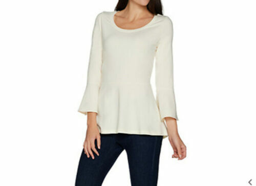 isaac mizrahi peplum top