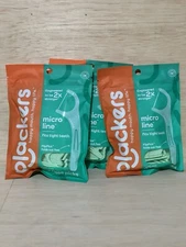 Lot 3-Plackers Micro Line Fits Tight Teeth Fresh Mint 90 Each Floss Picks