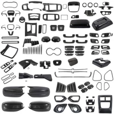 Carbon Fiber Center Console Accessories Door Bezel Trims for Dodge Charger 2015+