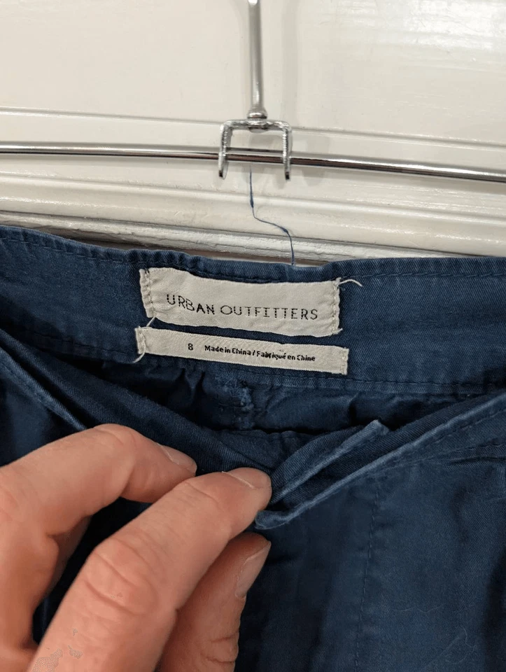 Urban Outfitters Barrel Leg Pants women's 8 navy blue balloon relaxed loose - Image 4 of 4