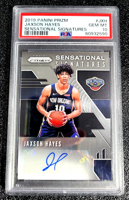 PSA 10 GEM MINT JAXSON HAYES 2019 AUTO SENSATIONAL SIGNATURES RC