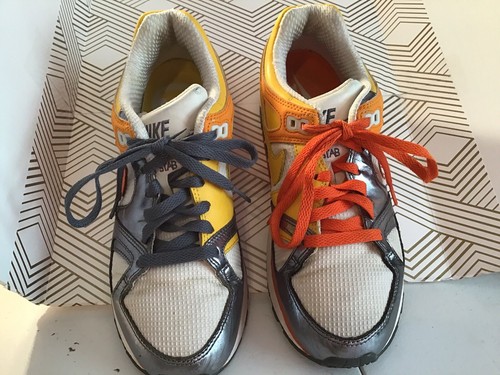 Nike Air Stab Orange, Gray, White, Yellow, Sneakers 2008 Sz 8 - Picture 9 of 9