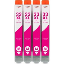4 Magenta 33XL Ink Cartridges For Epson XP-530 XP-540 XP-630 XP-635 XP-640