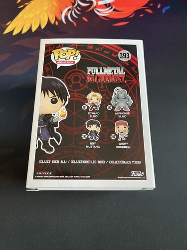 Roy Mustang 393 POP W/ Soft Protector Funko Full Metal Alchemist Animation - Picture 3 of 6