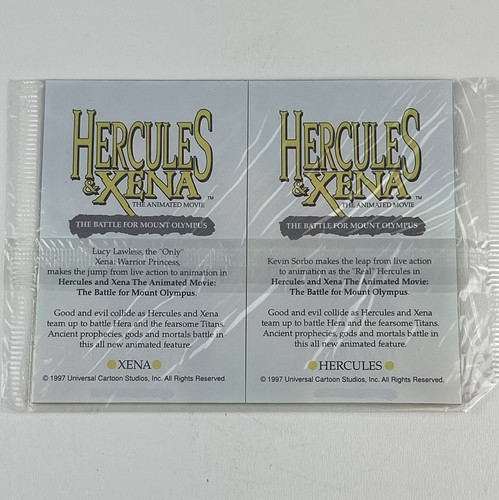 Hercules und Zena Der Animationsfilm Set 2 holografische Karten versiegelt 1997 - Bild 6 von 9
