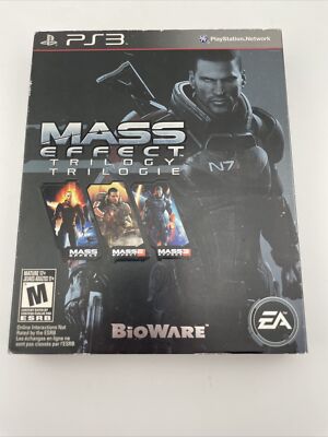 Mass Effect Trilogy Collection Sony PlayStation 3 2012 PS3 TESTED