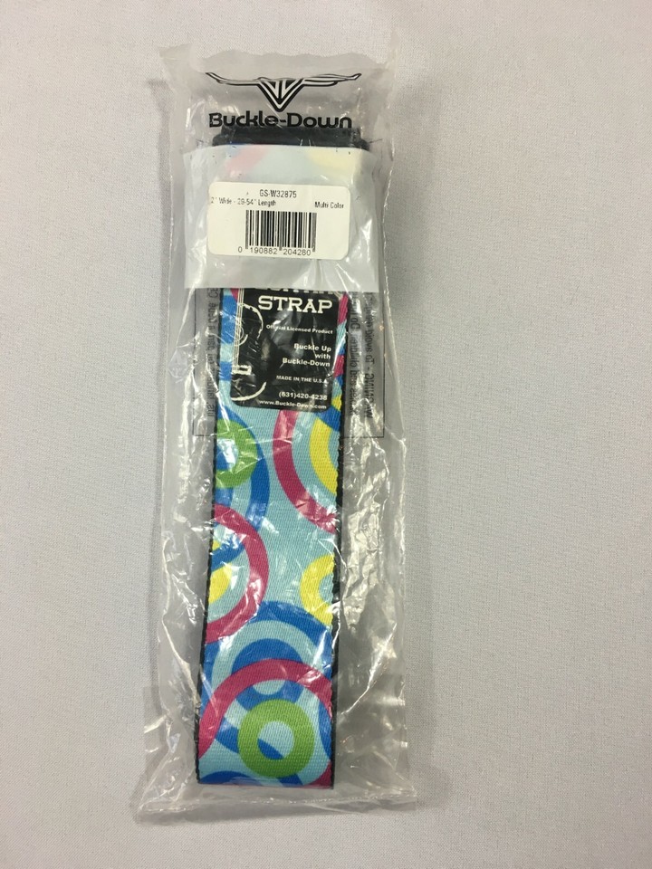 Buckle-Down Gitarrengurt – Nautical Flags Design, Grün/Mehrfarbig, Breite 2 Zoll, Länge 29–54 Zoll – Für Gitarre & Bass