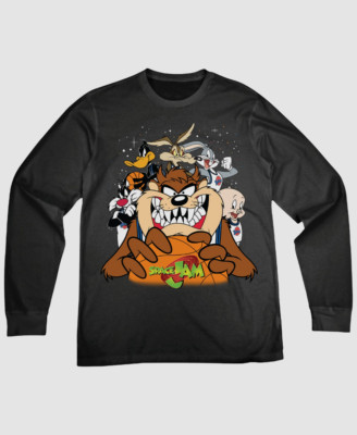 $27 Space Jam Men Black Space Jam Graphic Long-Sleeve Crew-Neck T-Shirt Size M