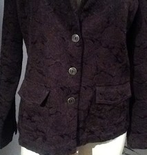 CHICO'S WOMEN'S DARK BROWN JACKET,BLAZER SIZE- 1/ 8-10