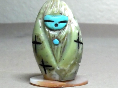 ZUNI FETISH F- 5356 TURQUOISE ZUNI MAIDEN BY CHAD QUANDELACY | eBay
