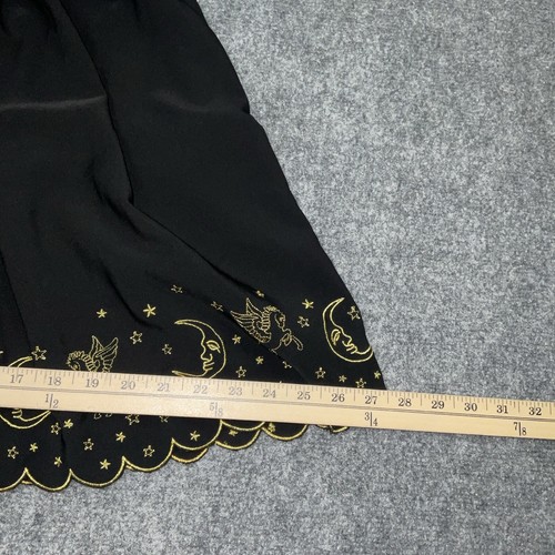 Modcloth Skirt Womens Size XS Black Flare mini Mystic Whimsy Goth - Picture 5 of 10