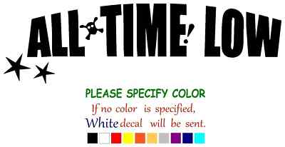 ALL TIME LOW Music Rock Vinyl Decal Sticker Car Truck window Various Sizes