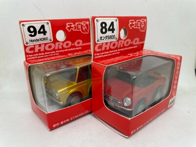 CHORO Q RED BOX HONDA N360 94, S800 84 2 CARS SET TOMY TAKARA | eBay