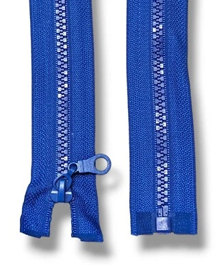 NDL Krampe Reißverschluss Robust Jacke, Mantel Blau Teilbar 5mm Bis 85cm