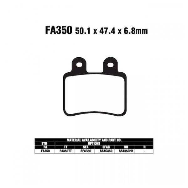 EBC BremsbeläGe Hinten Passend FüR Peugeot Elystar 150 Ie Bj. 2004-2006-image
