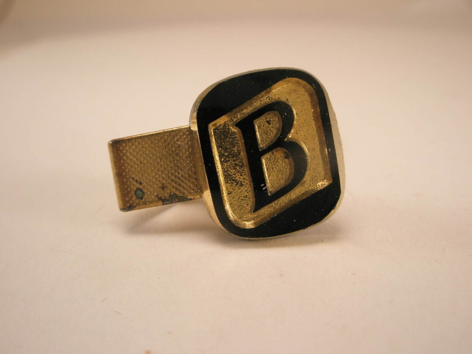 B Monogram Initials Letter Vintage TINY SMALL Tie… - image 1