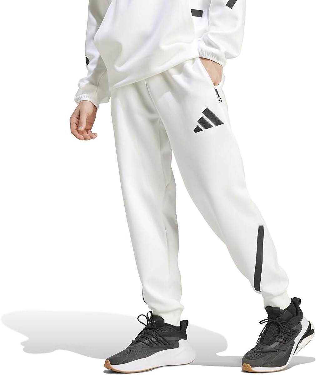 Adidas Men's Z.N.E. ZNE Jogger Sweatpants Pants White Black Adidas Men's Z.N.E. ZNE Jogger Sweatpants Pants White Black