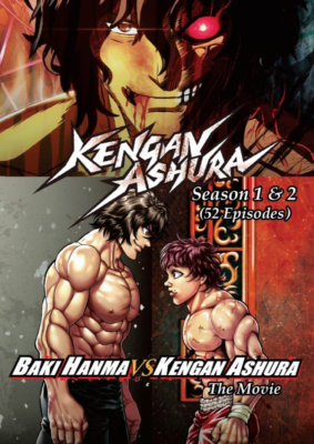 DVD BAKI HANMA vs KENGAN ASHURA Season 1&2 (52 Episodes)+Movie