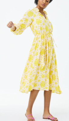scalloped linen dress English Factory main image 1