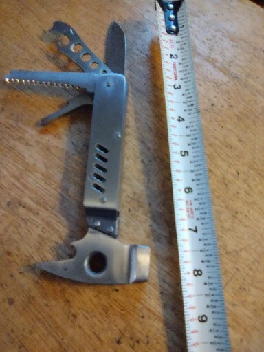 Multi Tool, Handy Carry, Pocket Sized, All Stainless Steel, Hammer, Camp, Work