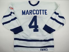 Gilles Marcotte Game Worn CCM 1990s Alumni Oldtimers Hockey Authentic Jersey 52