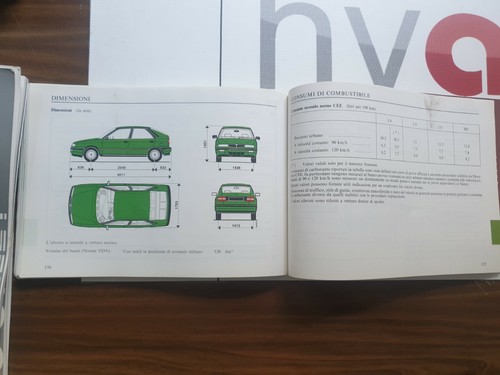 Lancia Delta 2 & HPE Operating Instructions Italian Uso E Manutenzione & Service - Picture 11 of 12