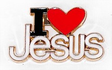 I Love Jesus Religious Backpack Lapel Enamel Pin