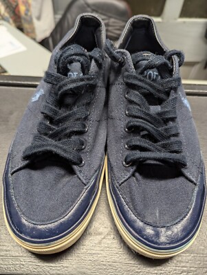 Polo Ralph Lauren Sherwin Canvas Sneaker dunkelblau Gr. UK 6 guter Zustand 
