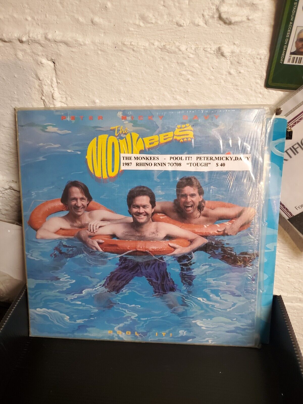 The monkees "Pool It" Rare Lp Record With Rare Inner Sleeve Vintage