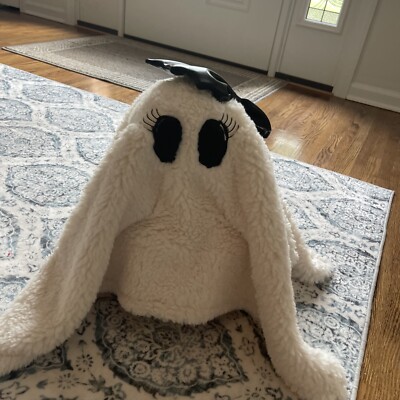NEW Pottery Barn Ms. Gus The Ghost Pillow Halloween