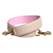 DOLCE & GABBANA Schultergurt Rosa Beige Leder...