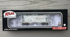 ATLAS 1/87 HO SCALE BNSF PS-2 COVERED HOPPER CAR RD. #405649 NIB ITEM # 20003204