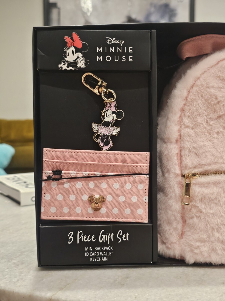 Disney Minnie Mouse 3 Piece Gift Set Mini Backpack Id Card  display picture 1