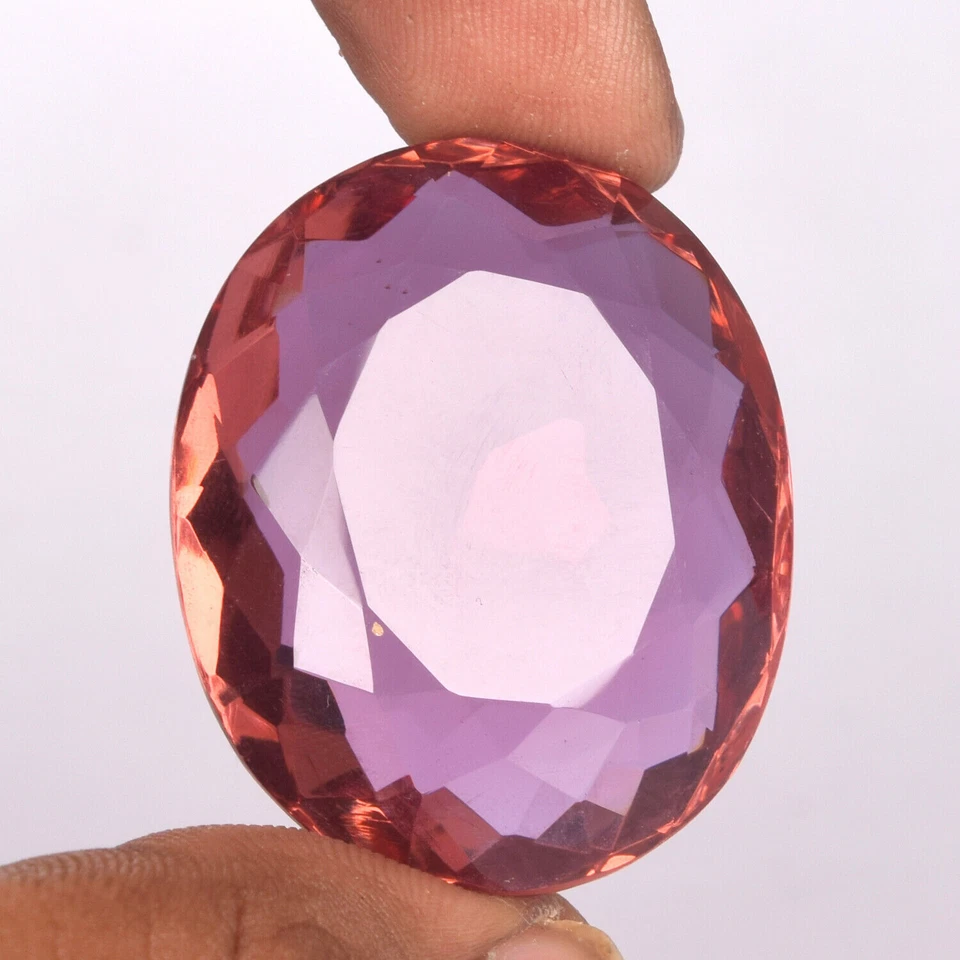 48.50 Ct. Large Alexandrite Color-Changing Oval Cut Loose Gemstone @Women Gifts - Image 3 of 4