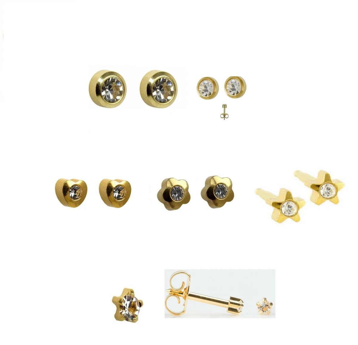 Sterilised sales ear studs