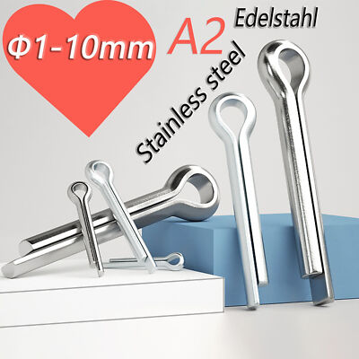Splinte DIN 94 Edelstahl VA Sicherungssplinte Splint 1mm 2mm 3mm 4mm 5mm To 10mm