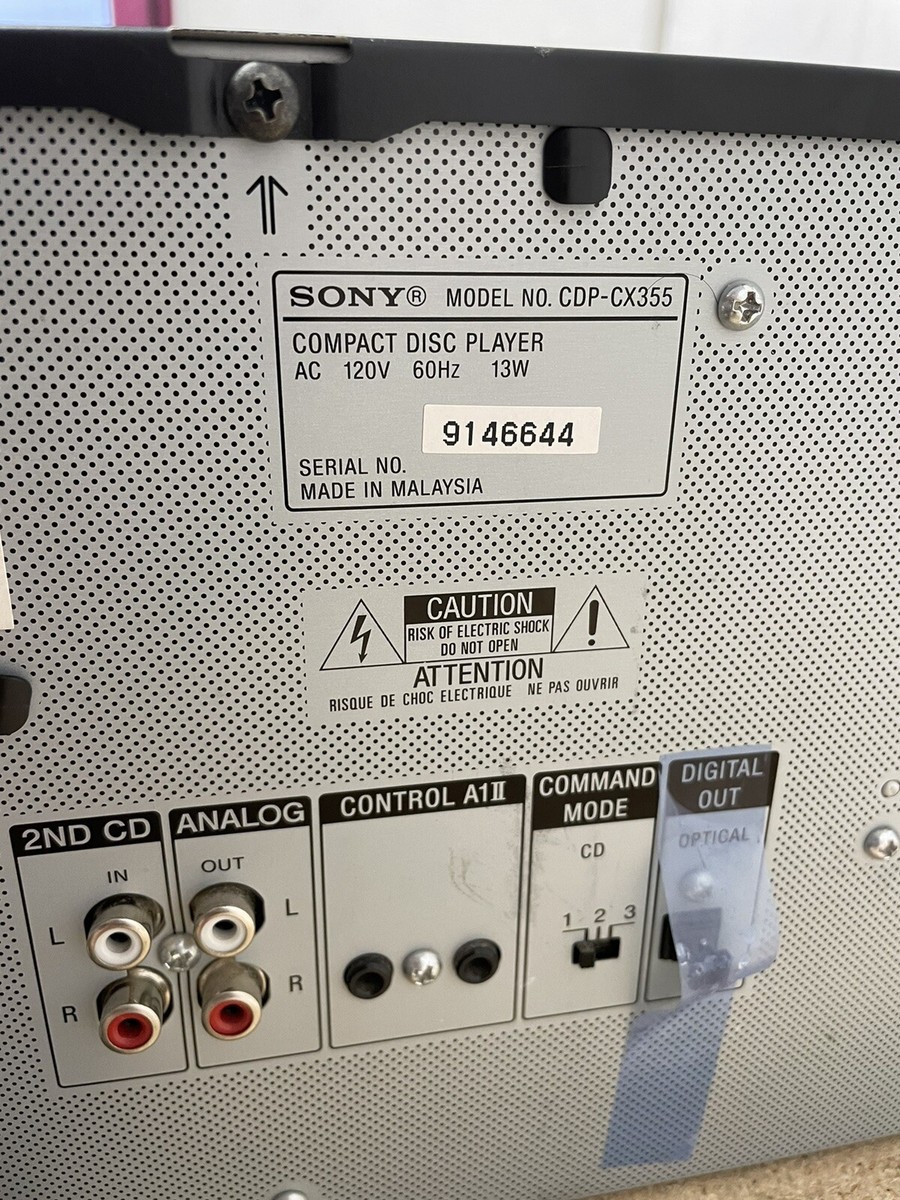Sony CX355 Cd Changer, works (no remote) | eBay