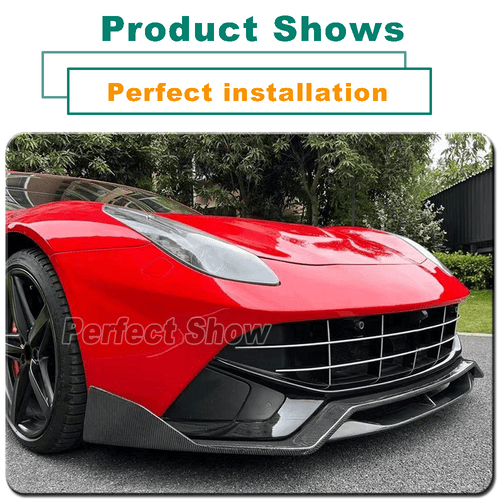 Carbon Frontlippe Frontspoiler Frontansatz für Ferrari F12 Berlinetta 2012-2017 - Picture 5 of 14