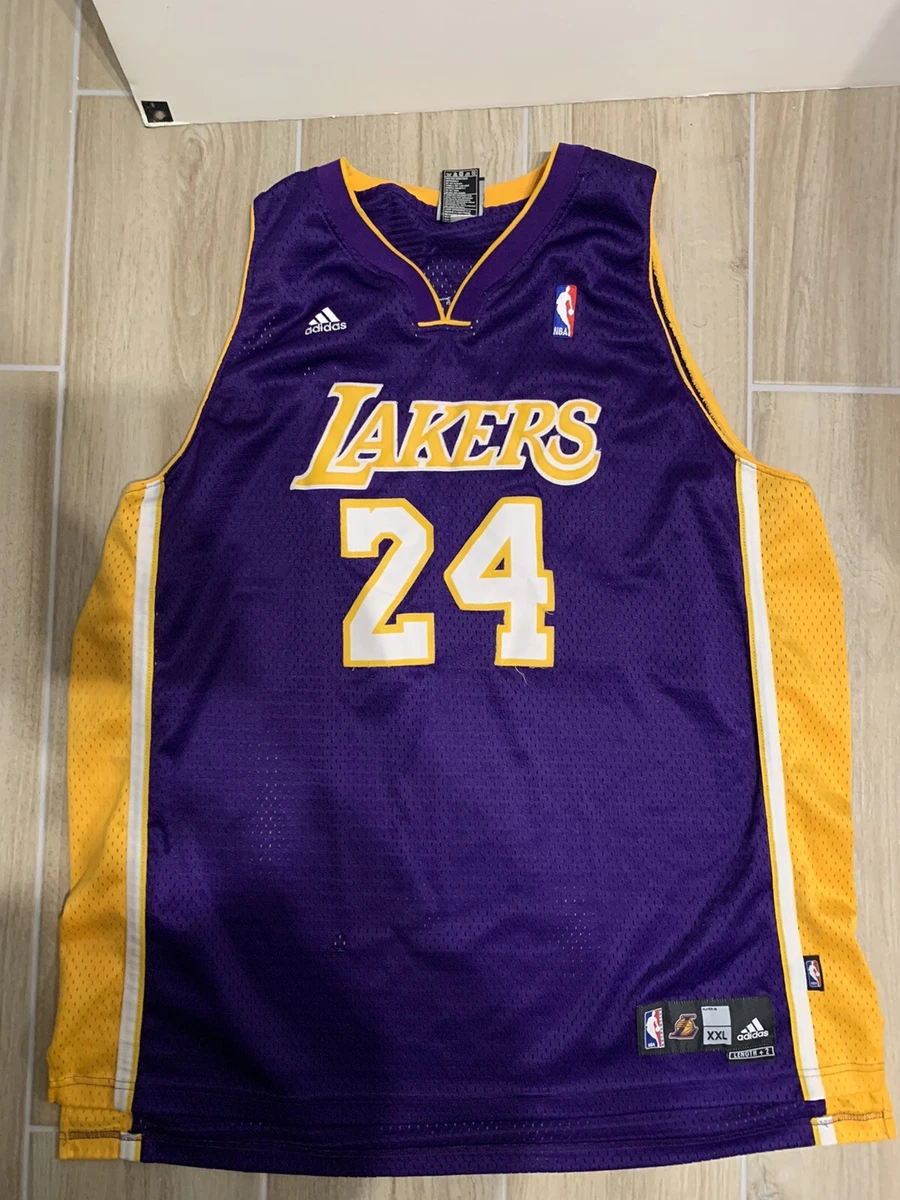 Kobe Bryant Los Angeles Lakers Adidas Swingman Jersey Size 2XL 2 EUC Purple