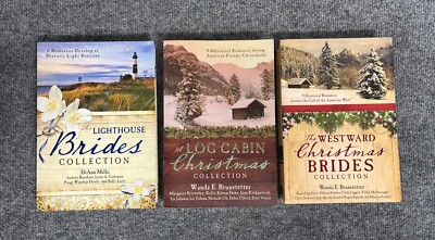 Wanda Brunsetter Cabin Christmas & Brides Collection Paperback Lot x 3 Books 