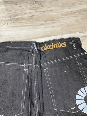 Vintage Akademiks Skater Baggy Y2K Jean Denim Shorts Jorts Men's