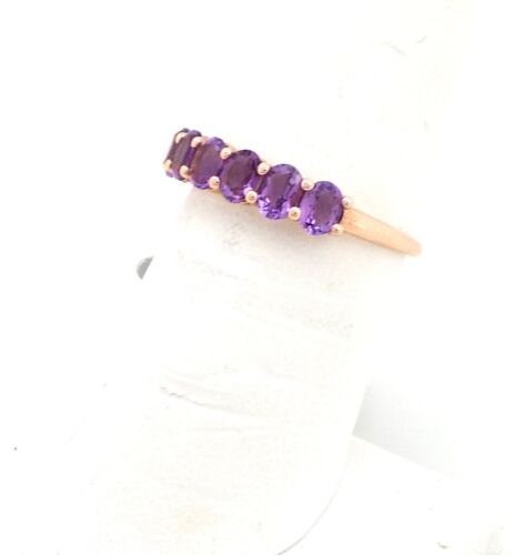 NEU Ring - Amethyst Ring - 10K Rotgold - Neu mit Etikett - Größe 7 ~#6509 - Bild 5 von 6