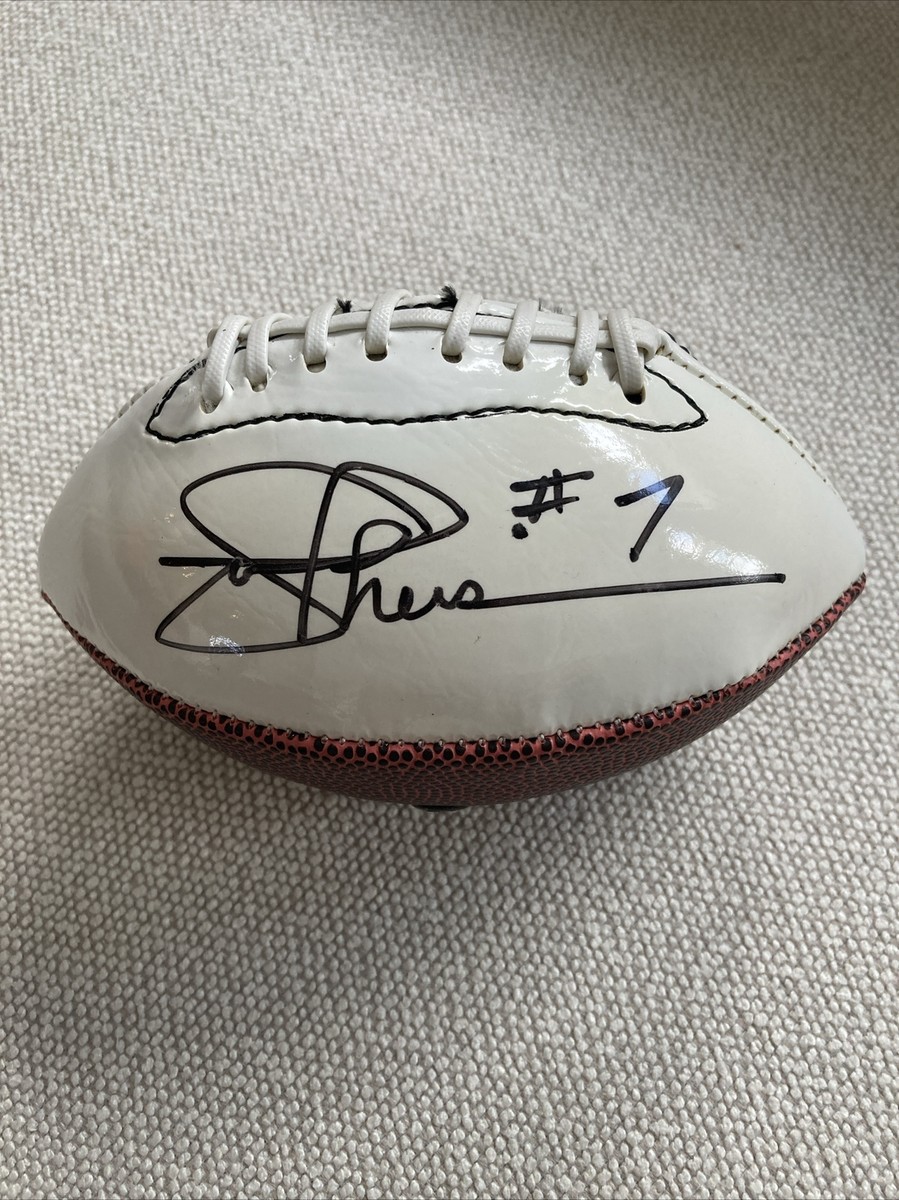 Joe Theismann Autographed Signed Small Football | eBay