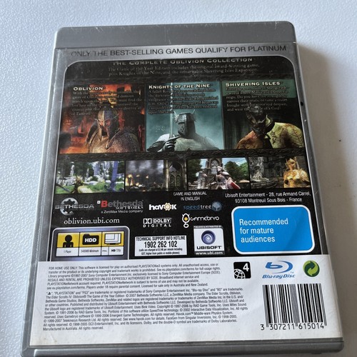 The Elder Scrolls IV Oblivion Game Of The Year Edition PS3 Playstation 3 GOTY - Picture 3 of 6