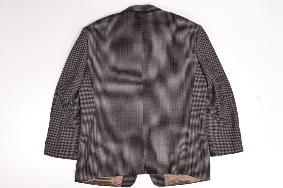 Vintage Mani Giorgio Armani Tweed Wool/Silk Blazer Jacket 44 R (47" Chest) - Image 3 of 4